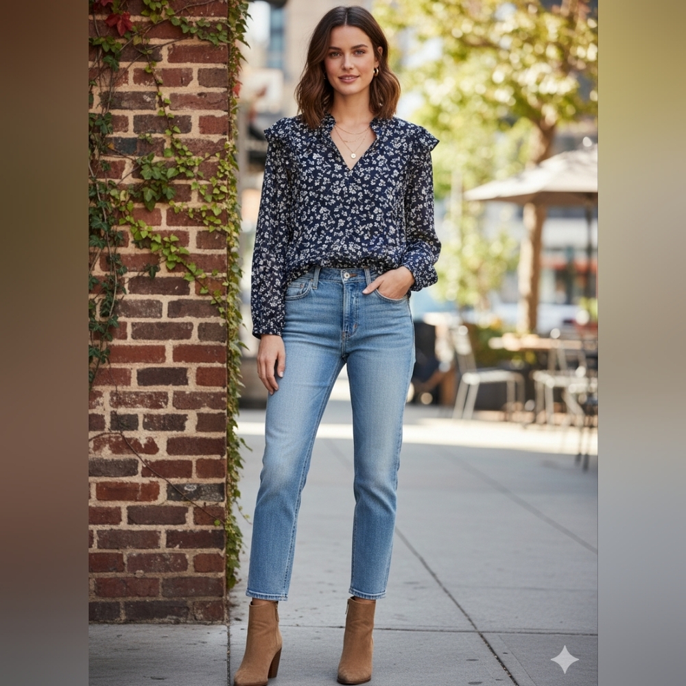 J. Crew V-neck Top